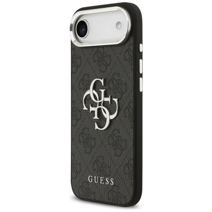Case for Apple iPhone 17 Air, Guess, Big 4G Logo Classic, Black Silver