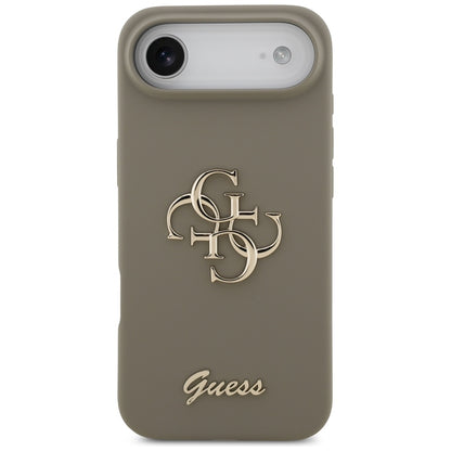 Ovitek za Apple iPhone 17 Air, Guess, Big 4G Script, rjava