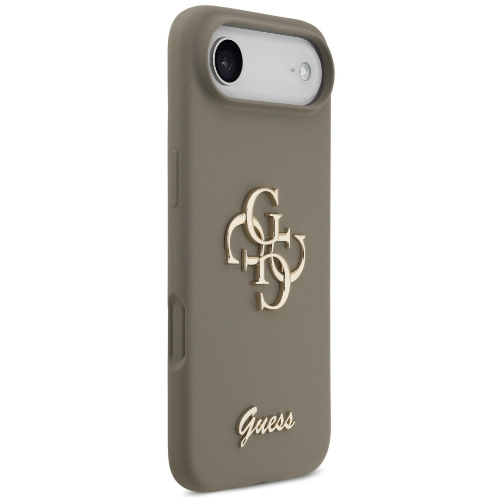 Ovitek za Apple iPhone 17 Air, Guess, Big 4G Script, rjava