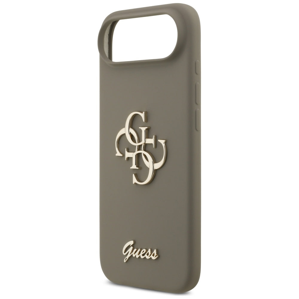 Ovitek za Apple iPhone 17 Air, Guess, Big 4G Script, rjava