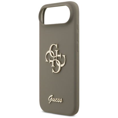 Ovitek za Apple iPhone 17 Air, Guess, Big 4G Script, rjava