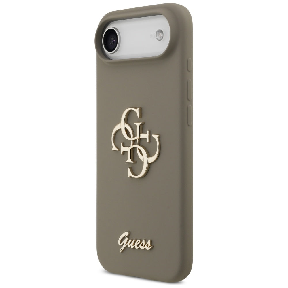 Ovitek za Apple iPhone 17 Air, Guess, Big 4G Script, rjava