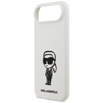 Ovitek za Apple iPhone 17 Air, Karl Lagerfeld, Sketch and Logo Karl, Bela