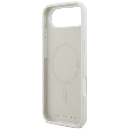 Ovitek za Apple iPhone 17 Air, Karl Lagerfeld, Sketch and Logo Karl, Bela
