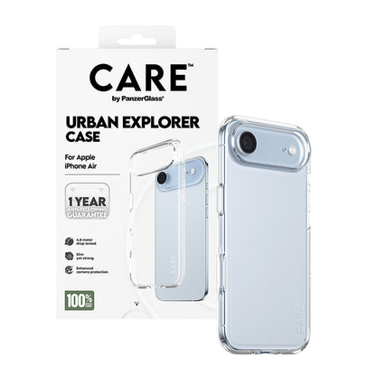 Ovitek za Apple iPhone 17 Air, PanzerGlass, Care Urban Explorer, Prozoren