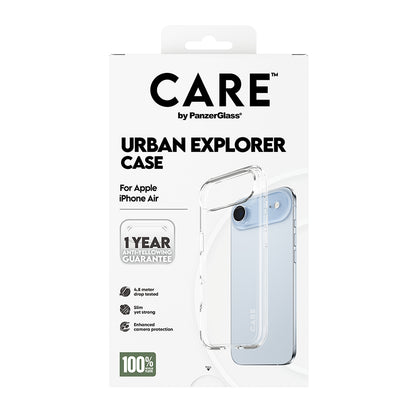 Ovitek za Apple iPhone 17 Air, PanzerGlass, Care Urban Explorer, Prozoren