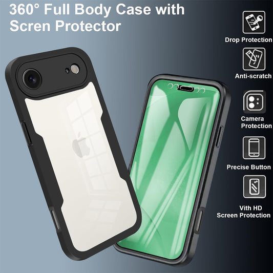 Ovitek za Apple iPhone 17 Air, Techsuit, ColorVerse 360, Črn