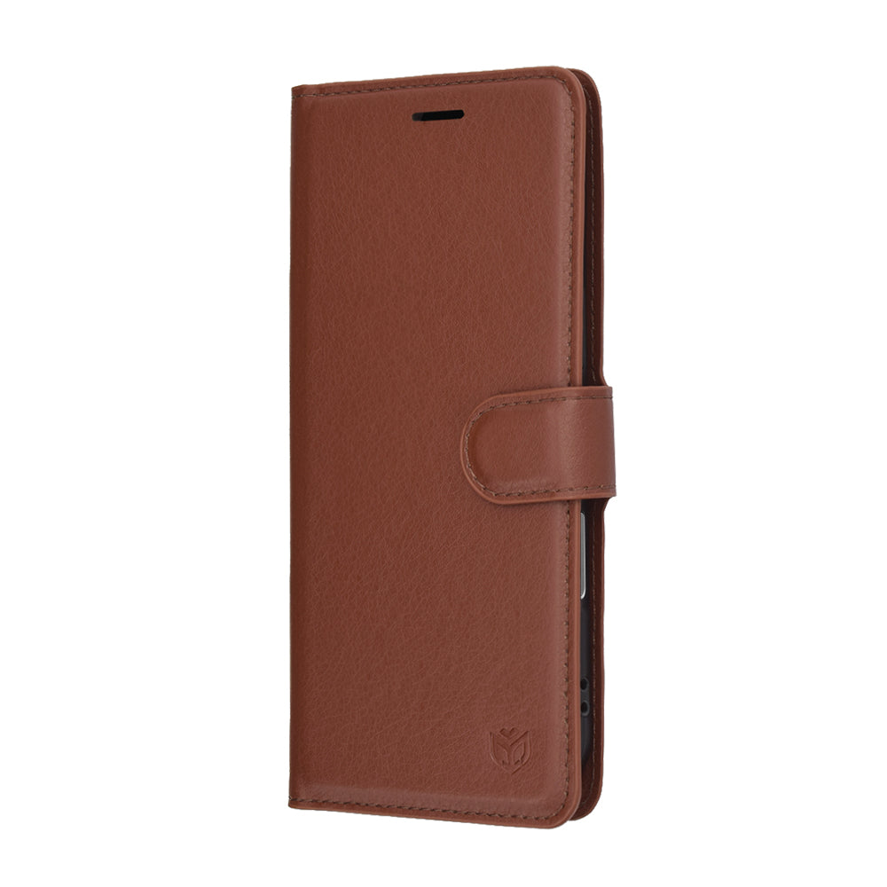 Ovitek za Apple iPhone 17 Air, Techsuit, Leather Folio, Rjava