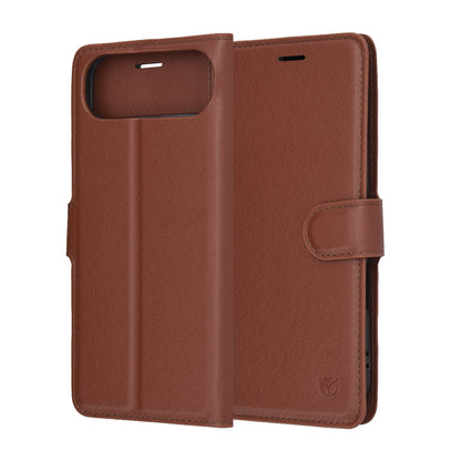 Ovitek za Apple iPhone 17 Air, Techsuit, Leather Folio, Rjava