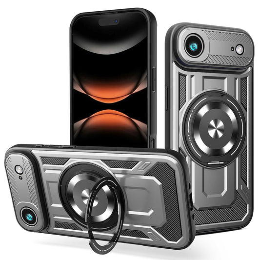 Ovitek za Apple iPhone 17 Air, Techsuit, RuggedCam, Siv