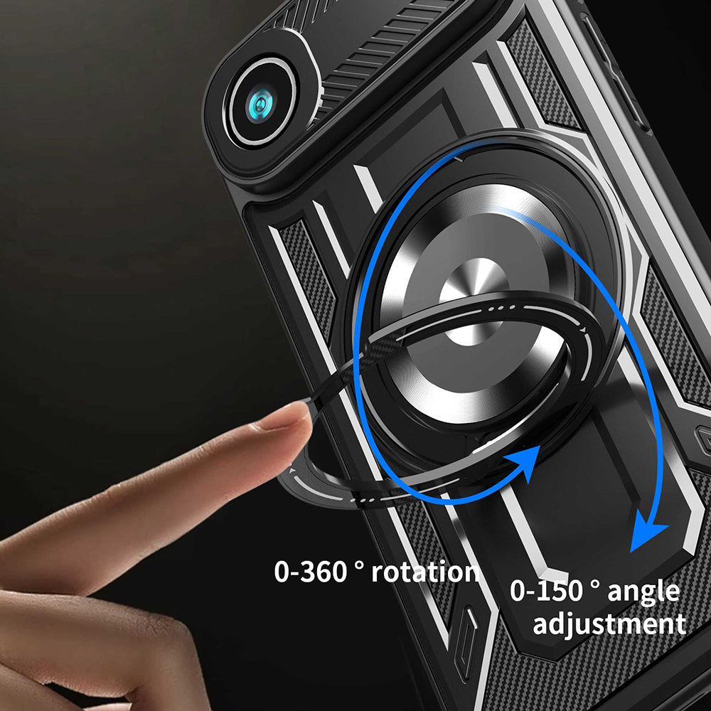 Ovitek za Apple iPhone 17 Air, Techsuit, RuggedCam, Siv