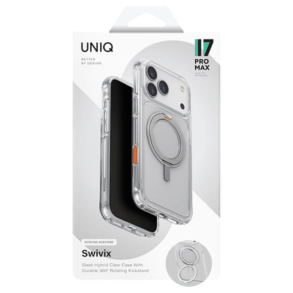 Ovitek za Apple iPhone 17 Air, UNIQ, Swivix, Srebrn.