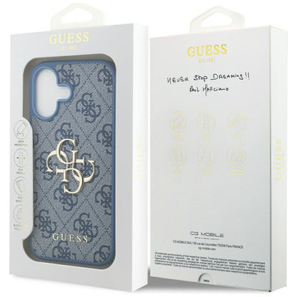 Ovitek za Apple iPhone 17, Guess, 4G Big Logo, Modra