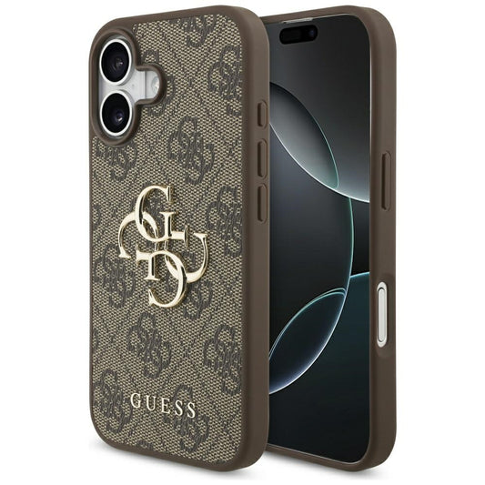 Ovitek za Apple iPhone 17, Guess, 4G Big Logo, rjava