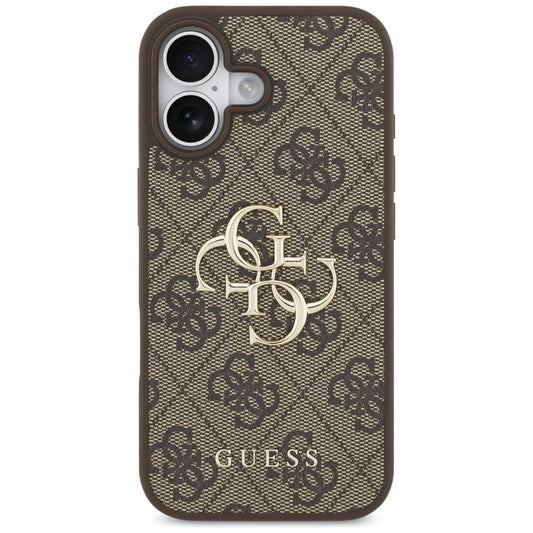 Ovitek za Apple iPhone 17, Guess, 4G Big Logo, rjava