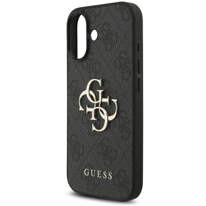 Ovitek za Apple iPhone 17, Guess, 4G Classic Logo with Strap, črn