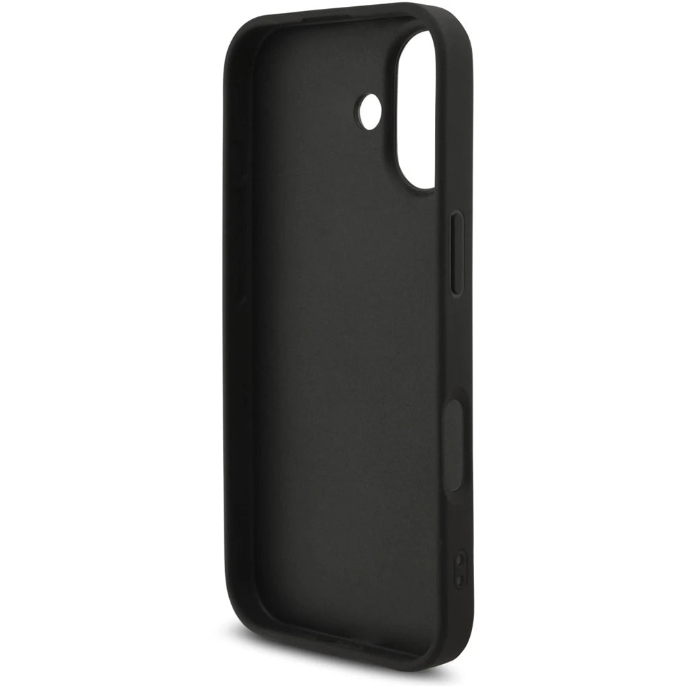 Ovitek za Apple iPhone 17, Guess, 4G Classic Logo with Strap, črn