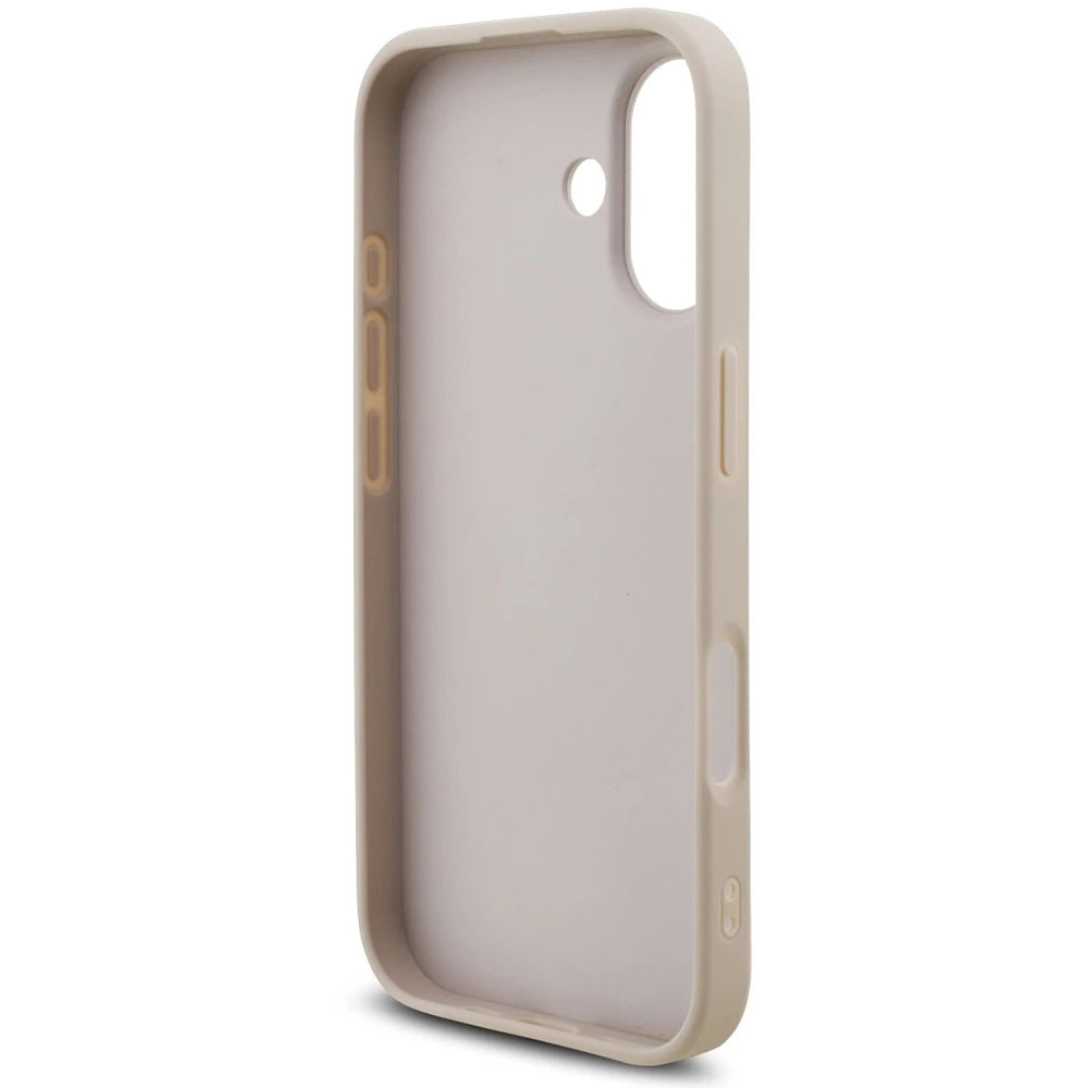 Ovitek za Apple iPhone 17, Guess, 4G Classic Logo with Strap, Roza