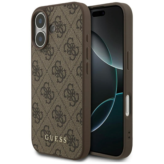Ovitek za Apple iPhone 17, Guess, 4G Classic, Rjava