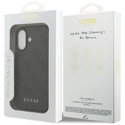 Ovitek za Apple iPhone 17, Guess, 4G Classic, črn
