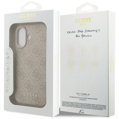Ovitek za Apple iPhone 17, Guess, 4G Classic, Roza