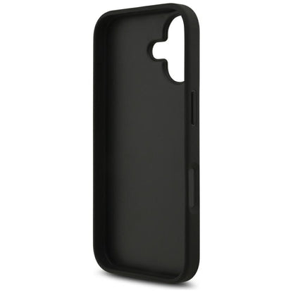 Ovitek za Apple iPhone 17, Guess, 4G Grained Big and Classic Logo, črn