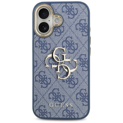Ovitek za Apple iPhone 17, Guess, Big 4G Logo Classic, Zlato modra