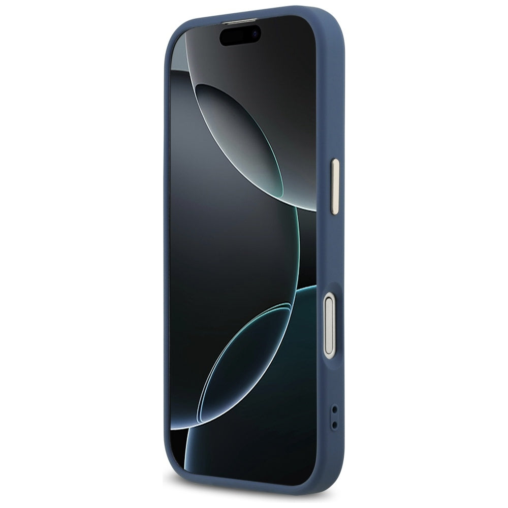Ovitek za Apple iPhone 17, Guess, Big 4G Logo Classic, Zlato modra