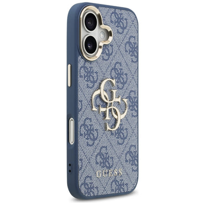 Ovitek za Apple iPhone 17, Guess, Big 4G Logo Classic, Zlato modra