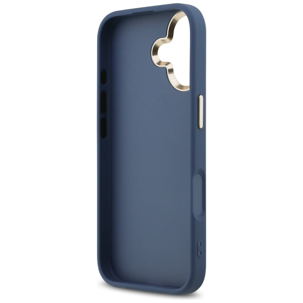 Ovitek za Apple iPhone 17, Guess, Big 4G Logo Classic, Zlato modra