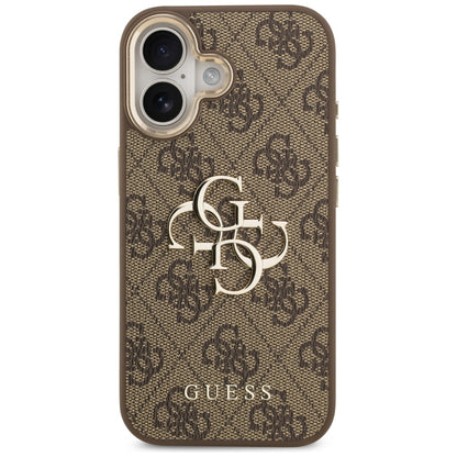 Ovitek za Apple iPhone 17, Guess, Big 4G Logo Classic, Zlato rjava