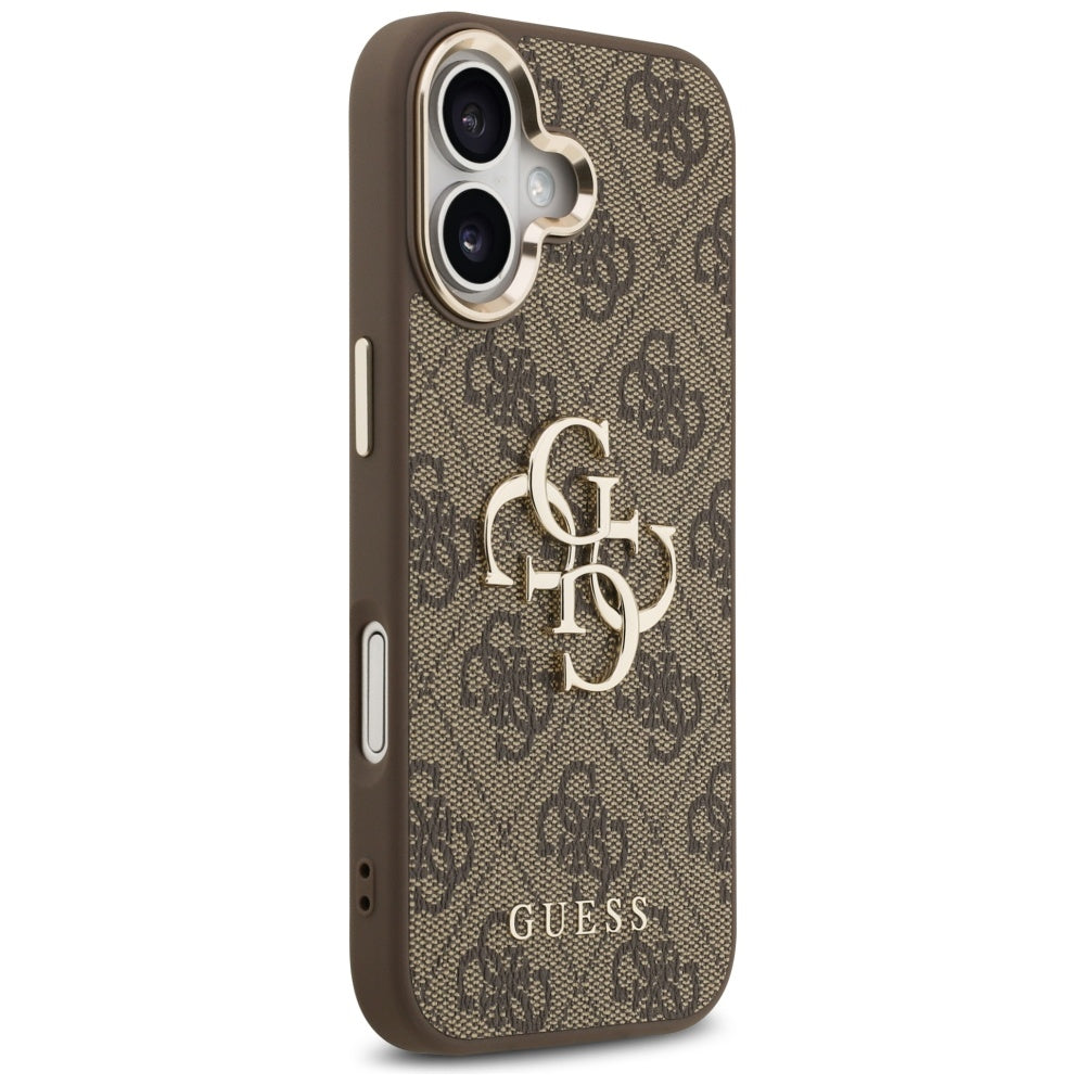 Ovitek za Apple iPhone 17, Guess, Big 4G Logo Classic, Zlato rjava