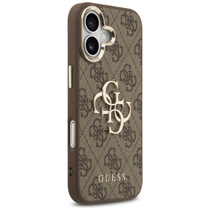 Ovitek za Apple iPhone 17, Guess, Big 4G Logo Classic, Zlato rjava