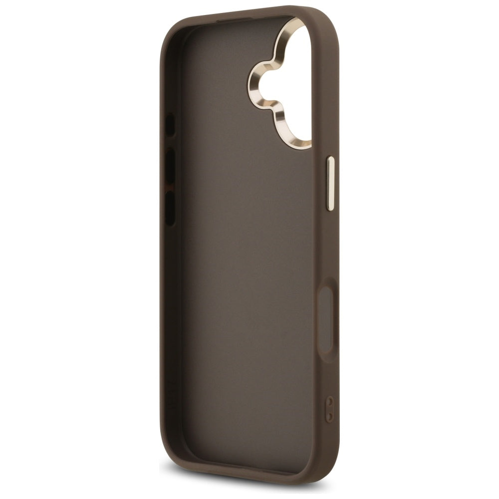 Ovitek za Apple iPhone 17, Guess, Big 4G Logo Classic, Zlato rjava