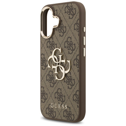 Ovitek za Apple iPhone 17, Guess, Big 4G Logo Classic, Zlato rjava