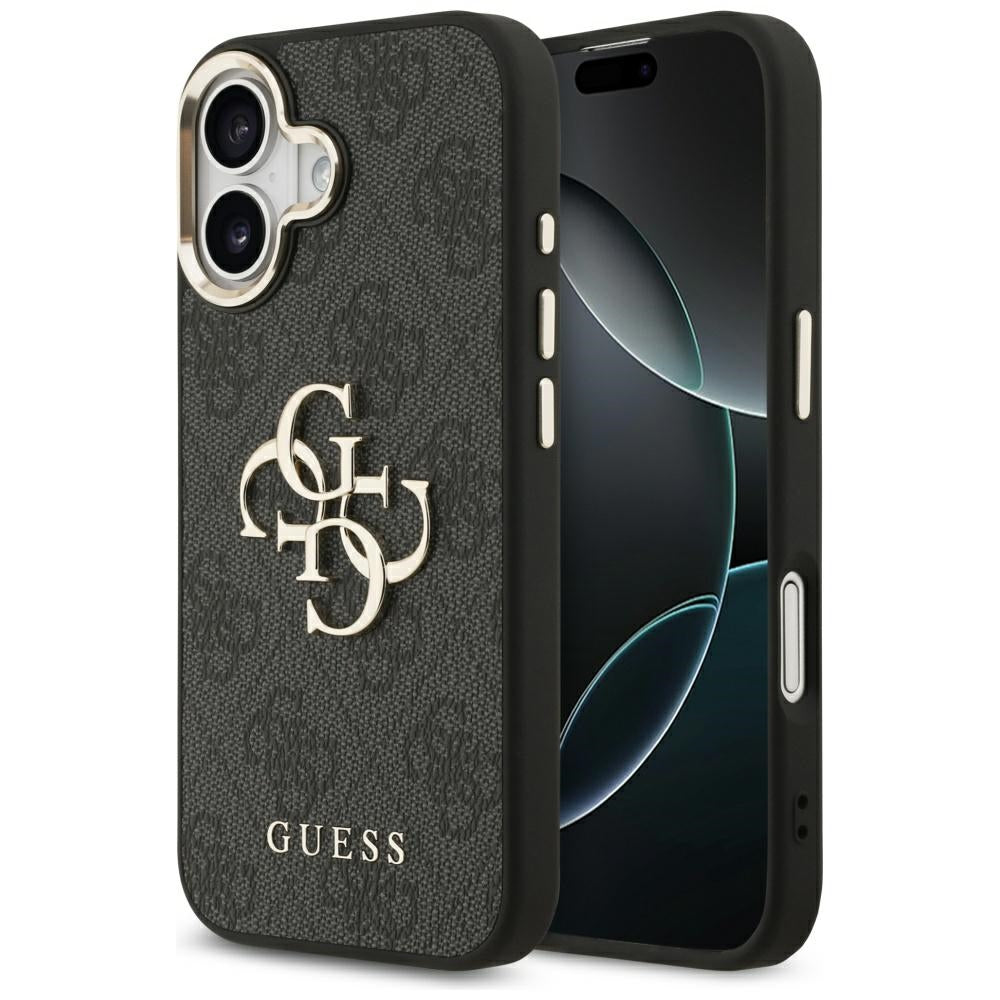 Ovitek za Apple iPhone 17, Guess, Big 4G Logo Classic, Črno Zlat