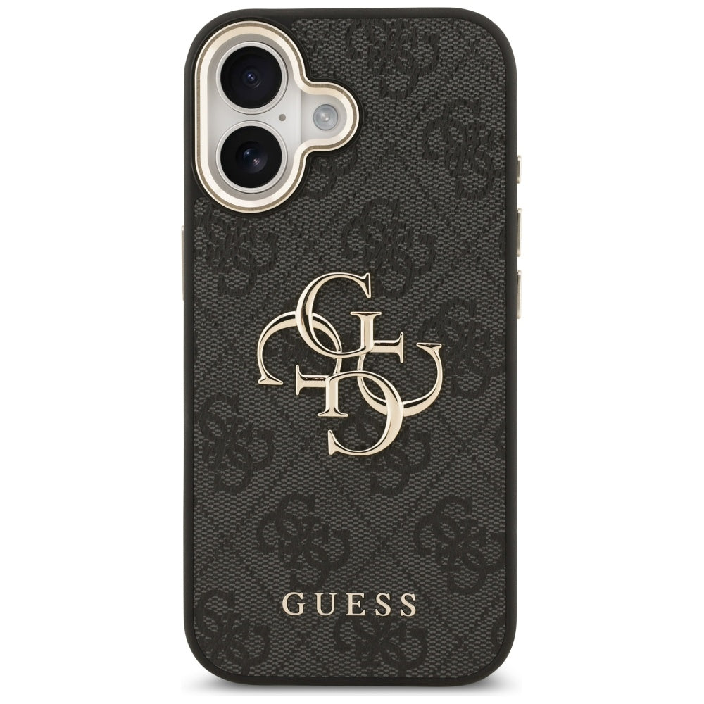 Ovitek za Apple iPhone 17, Guess, Big 4G Logo Classic, Črno Zlat