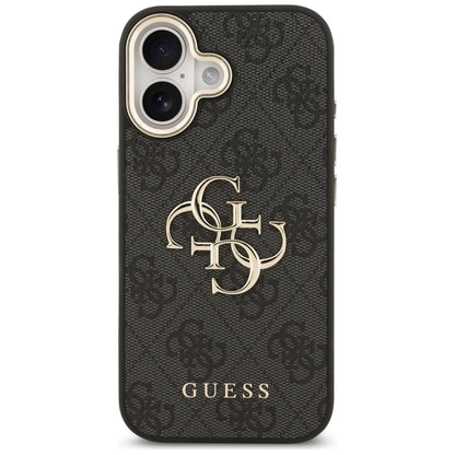 Ovitek za Apple iPhone 17, Guess, Big 4G Logo Classic, Črno Zlat