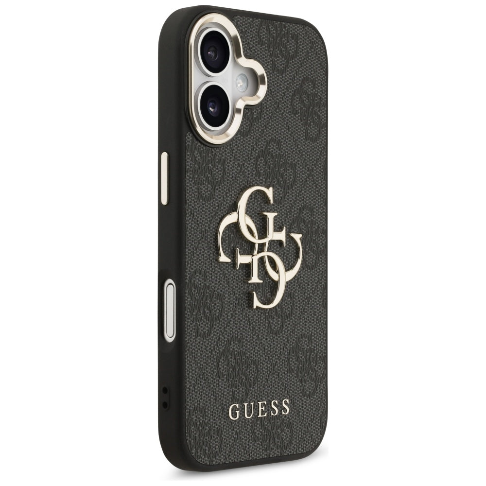Ovitek za Apple iPhone 17, Guess, Big 4G Logo Classic, Črno Zlat