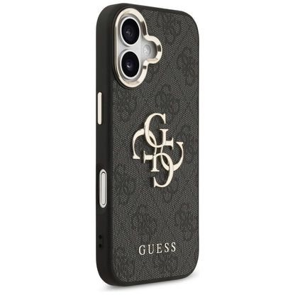 Ovitek za Apple iPhone 17, Guess, Big 4G Logo Classic, Črno Zlat