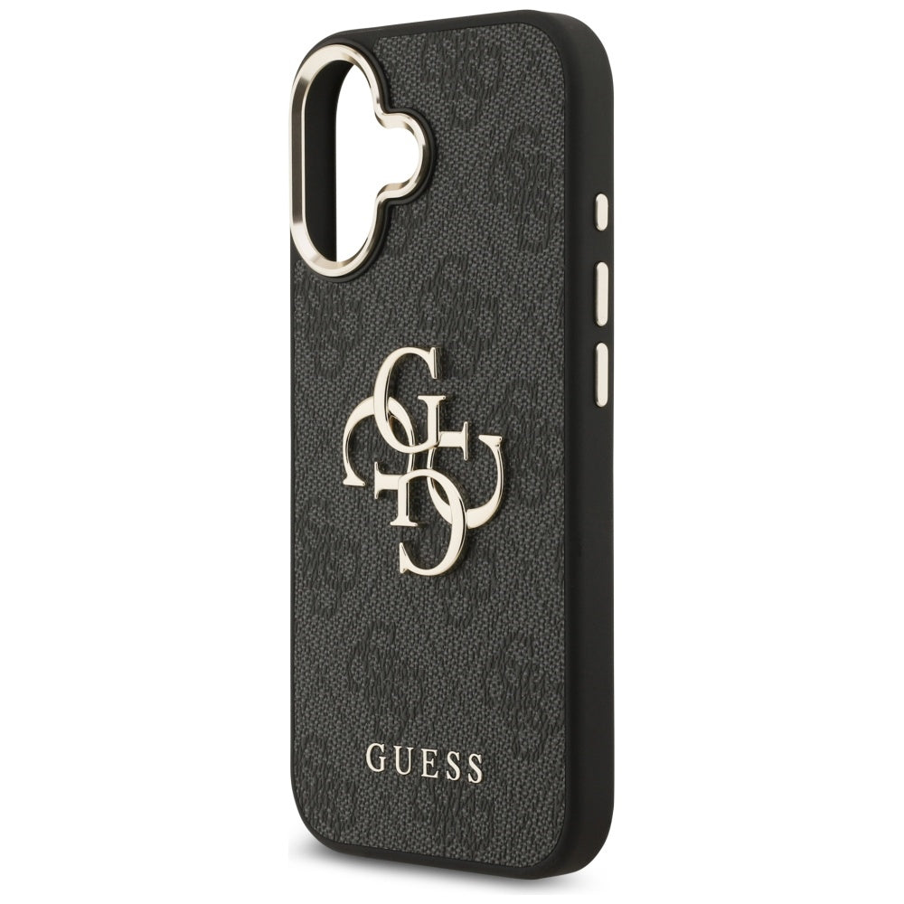 Ovitek za Apple iPhone 17, Guess, Big 4G Logo Classic, Črno Zlat
