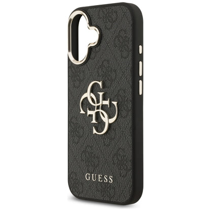 Ovitek za Apple iPhone 17, Guess, Big 4G Logo Classic, Črno Zlat