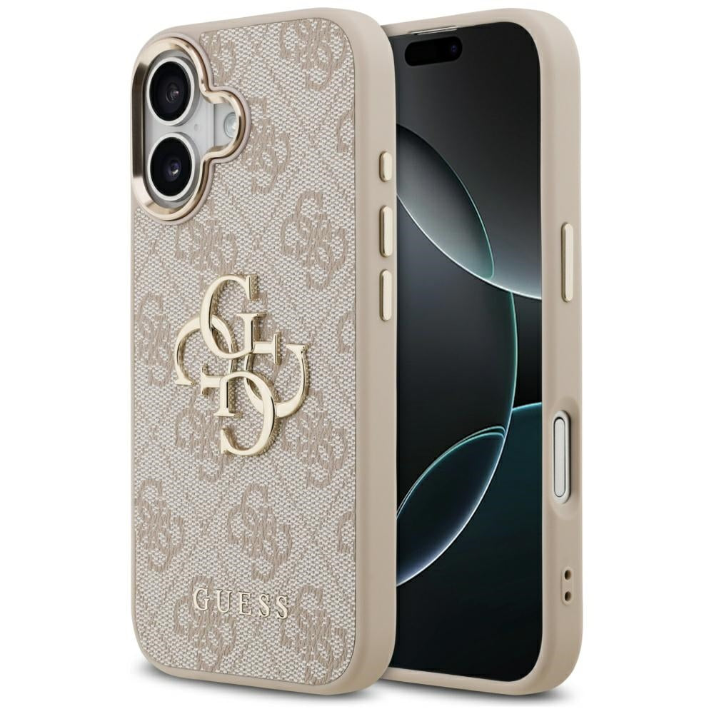 Ovitek za Apple iPhone 17, Guess, Big 4G Logo Classic, Zlato roza