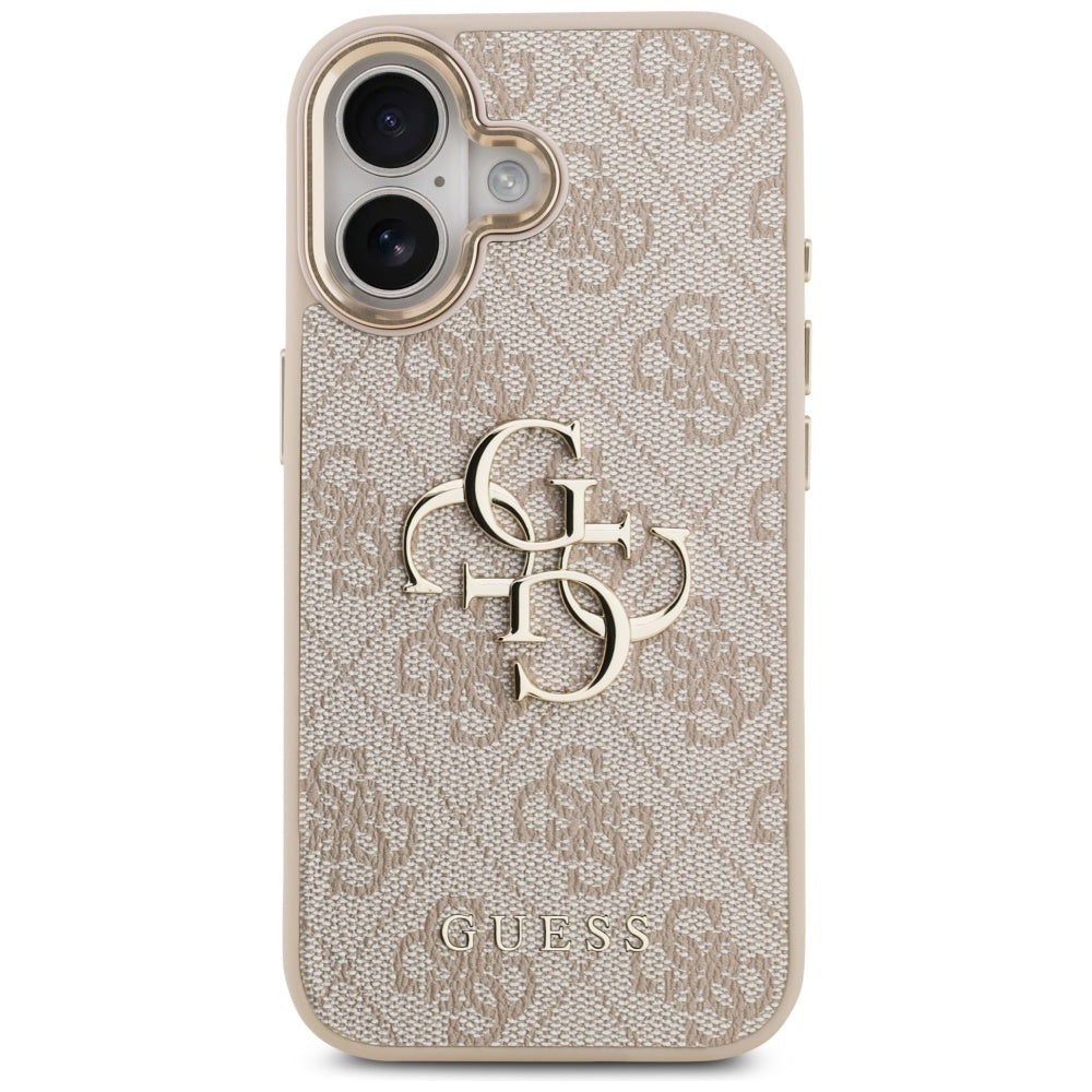 Ovitek za Apple iPhone 17, Guess, Big 4G Logo Classic, Zlato roza