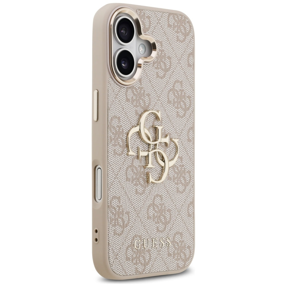 Ovitek za Apple iPhone 17, Guess, Big 4G Logo Classic, Zlato roza