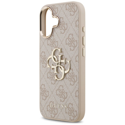 Ovitek za Apple iPhone 17, Guess, Big 4G Logo Classic, Zlato roza