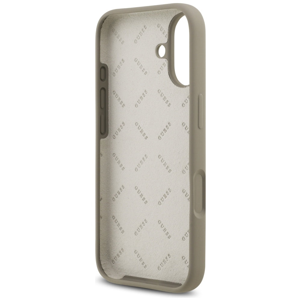 Ovitek za Apple iPhone 17, Guess, Big 4G Script, rjava