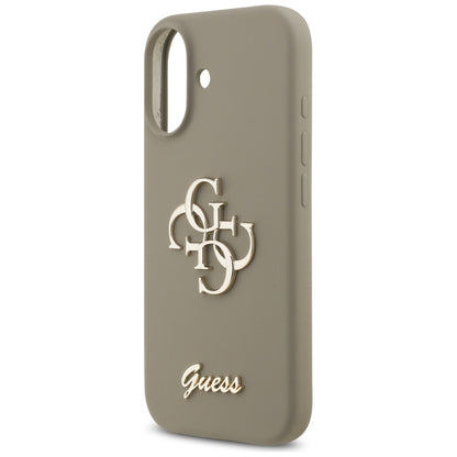 Ovitek za Apple iPhone 17, Guess, Big 4G Script, rjava