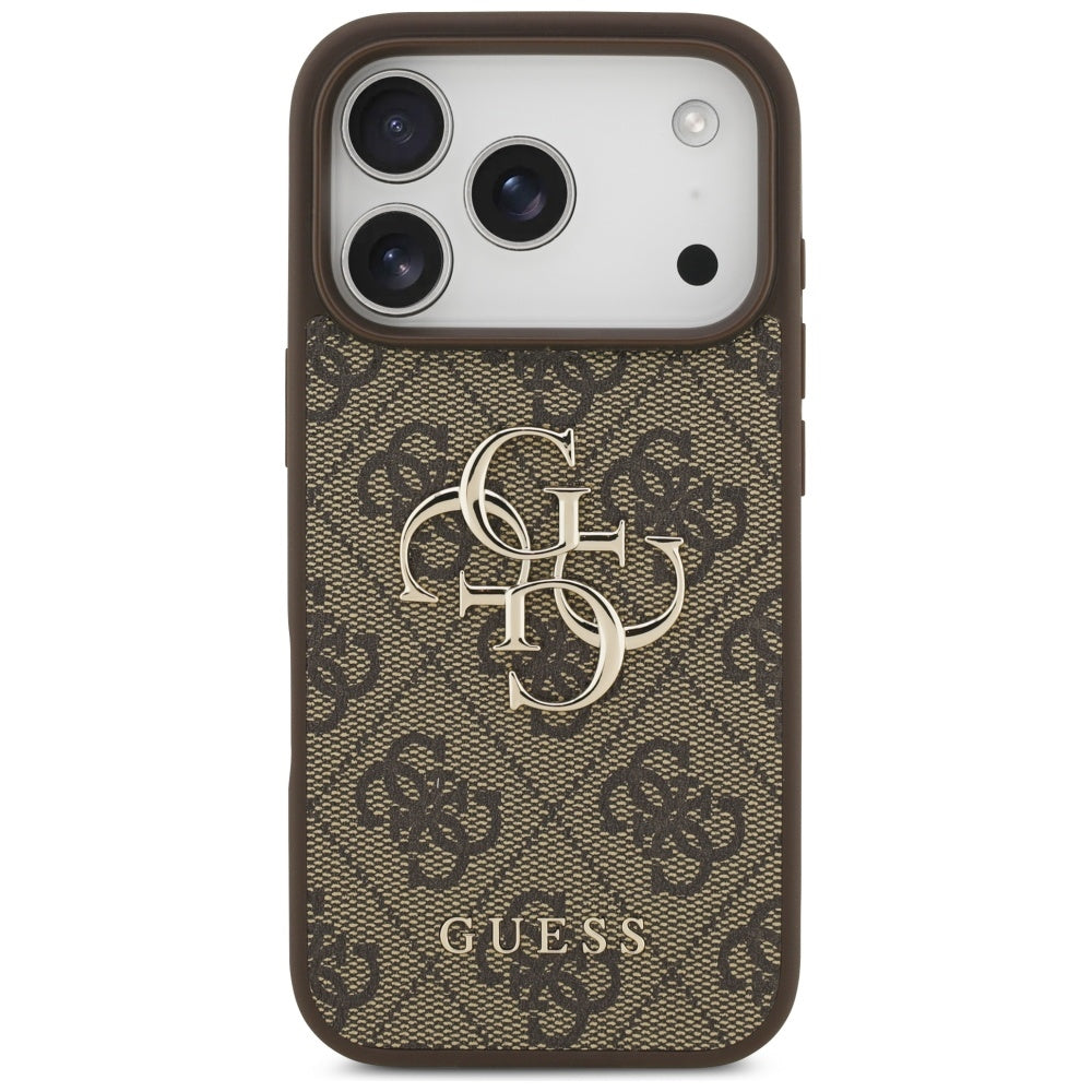 Ovitek za Apple iPhone 17 Pro, Guess, 4G Big Logo, rjava