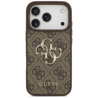Ovitek za Apple iPhone 17 Pro, Guess, 4G Big Logo, rjava